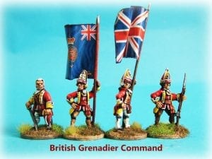 Infantry x4 Seven Years War AW Miniatures SYW57 French Grenadiers Command