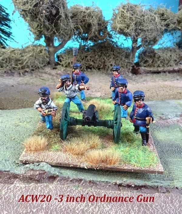 ACW20 – Union Field Artillery – 3 inch Ordnance Gun & 6 x Crew | AW ...