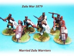 28mm Zulu Warriors Painted & Based R2 Zulu Wars / Darkest Africa 